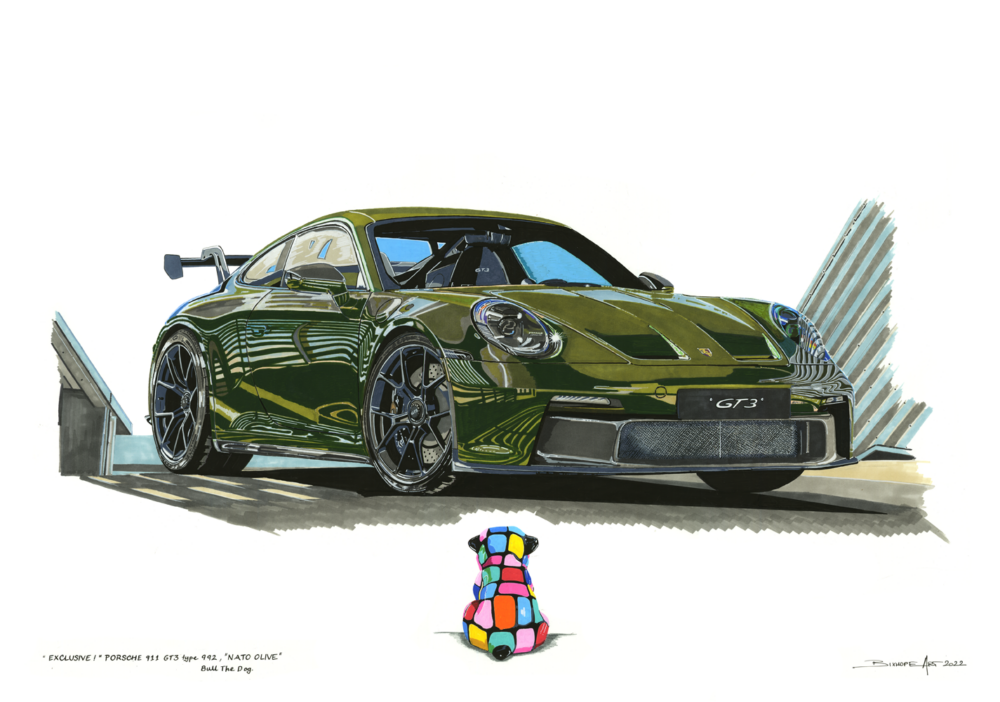 EXCLUSIVE 911 GT3 NATO OLIVE