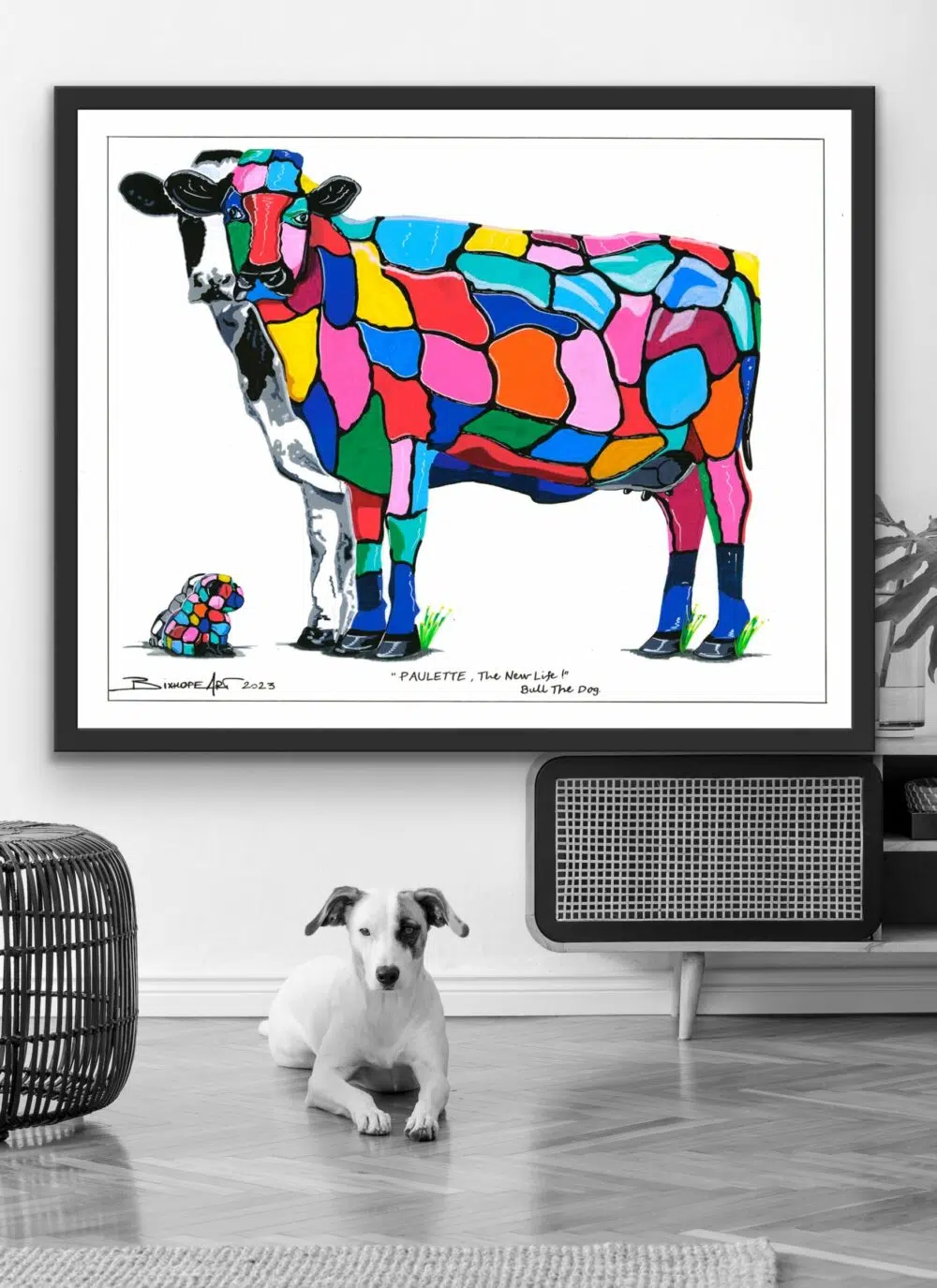 PAULETTE THE NEW LIFE vache popart multicolore