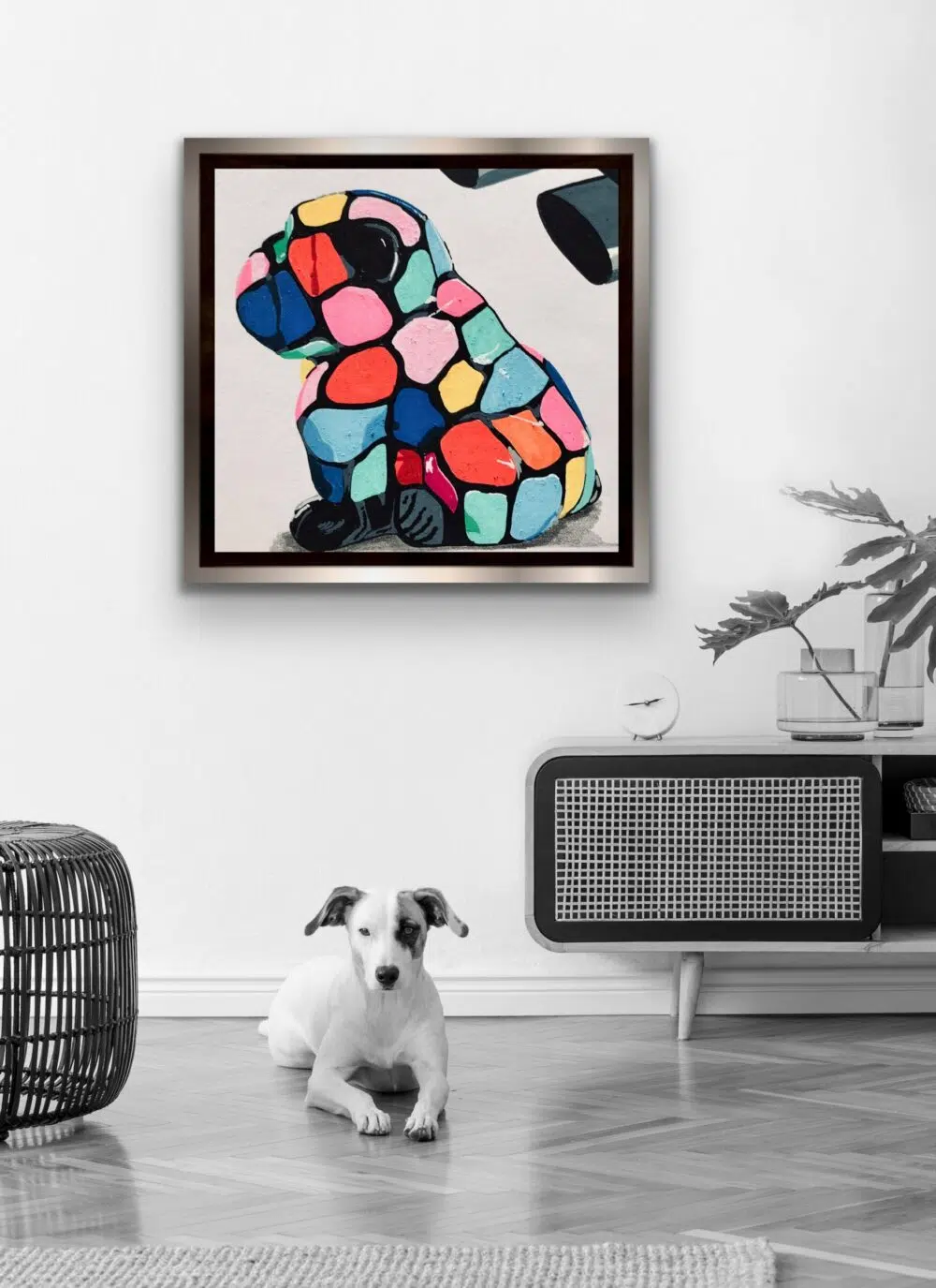 "Bull The Dog by Bixhope Art" Left Turn Signal - En stock - 20x30 cm – Image 2