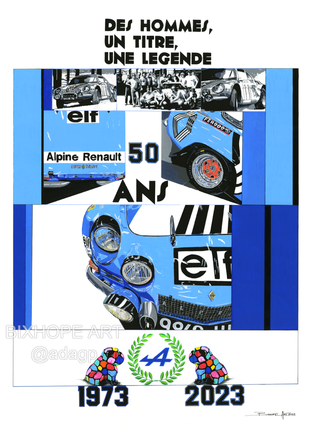"DES HOMMES, UN TITRE, UNE LEGENDE" ALPINE RENAULT CHAMPIONNE DU MONDE DES RALLYES EN 1973 – Image 2