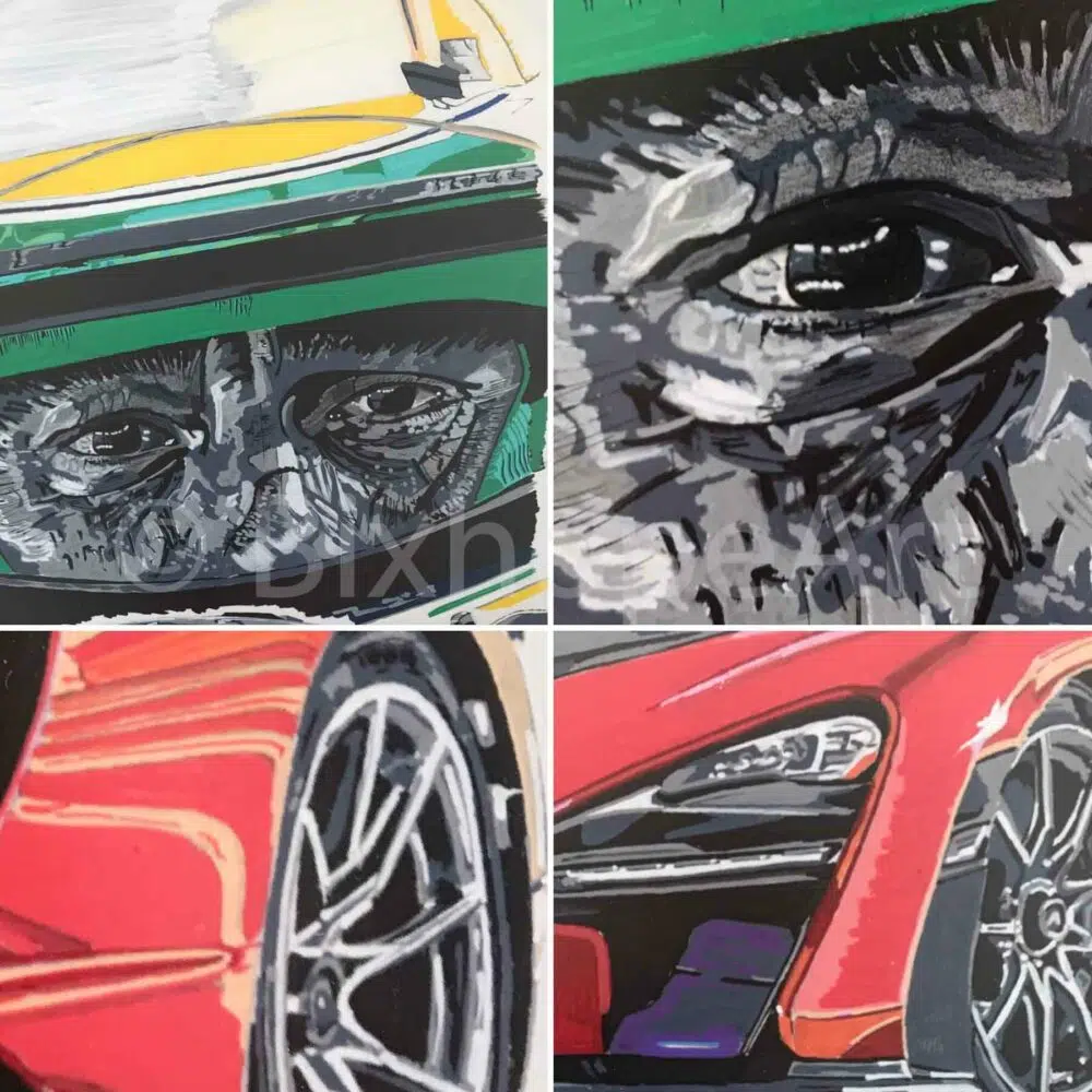 "MC LAREN SENNA" - En stock - 50x70 cm – Image 3