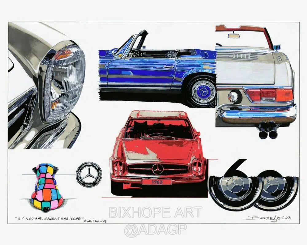 "IL Y A 60 ANS NAISSAIT UNE ICONE" LA MERCEDES PAGODE FETE SES 60 ANS – Image 2