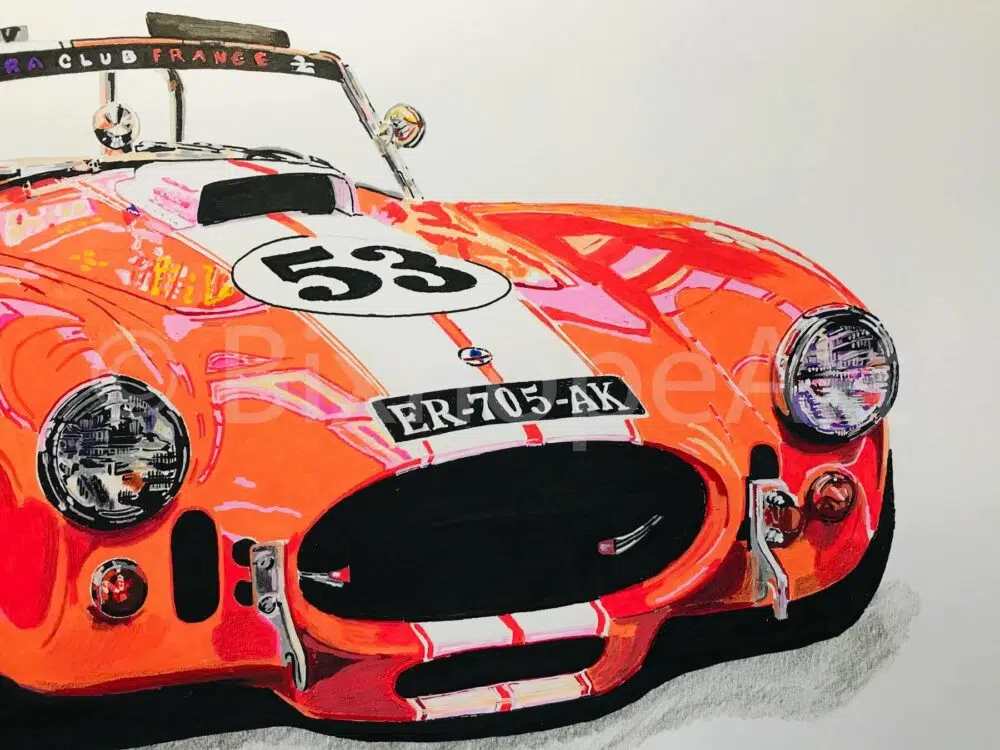 "I'M IN LOVE, THANK YOU VERY MUCH MISTER SHELBY" AC COBRA 427 - En stock - 50x70 cm – Image 5