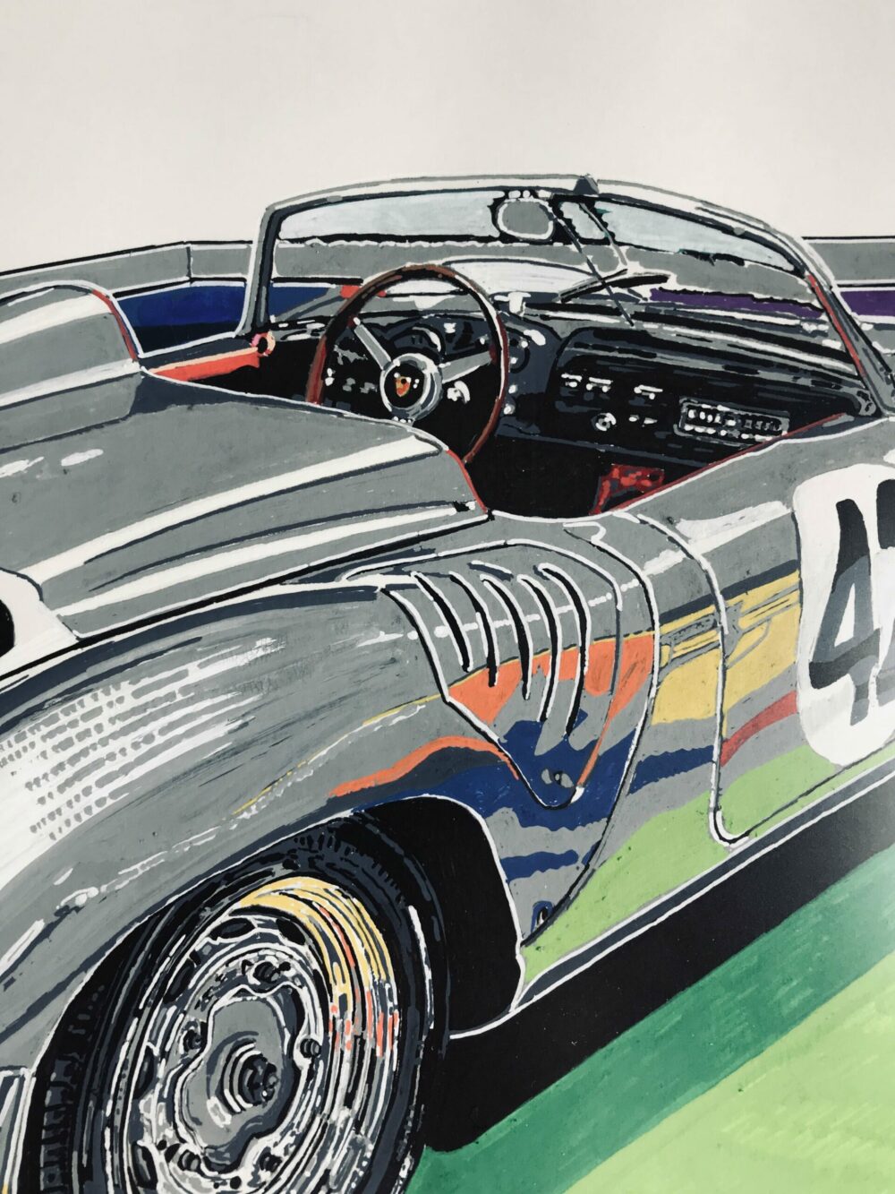 " SATURDAY NIGHT FEVER" PORSCHE 718 RS - En stock - 20x30 cm – Image 3