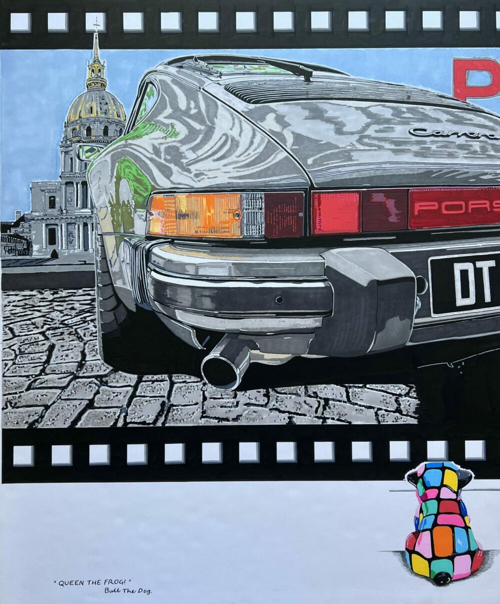 "QUEEN THE FROG" PORSCHE 911 SLATE GREY, STEVE MC QUEEN, DOME DES INVALIDES, PARIS – Image 4