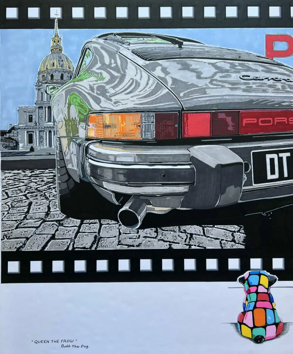 "QUEEN THE FROG" PORSCHE 911 SLATE GREY, STEVE MC QUEEN, DOME DES INVALIDES, PARIS – Image 4