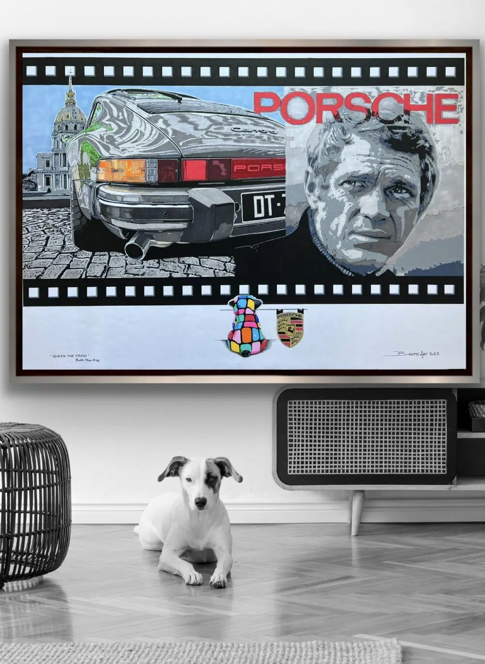 "QUEEN THE FROG" PORSCHE 911 SLATE GREY et STEVE Mc Queen – Image 3