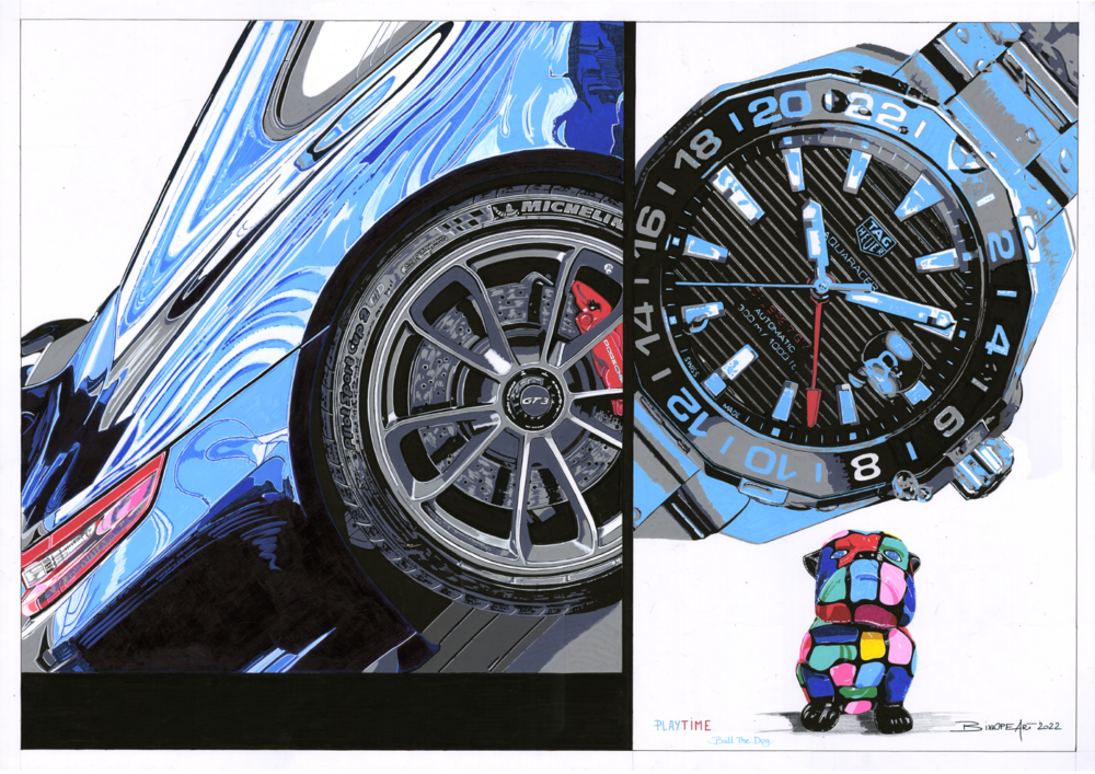 « PLAYTIME » PORSCHE 911 GT3 & TAG HEUER AQUARACER