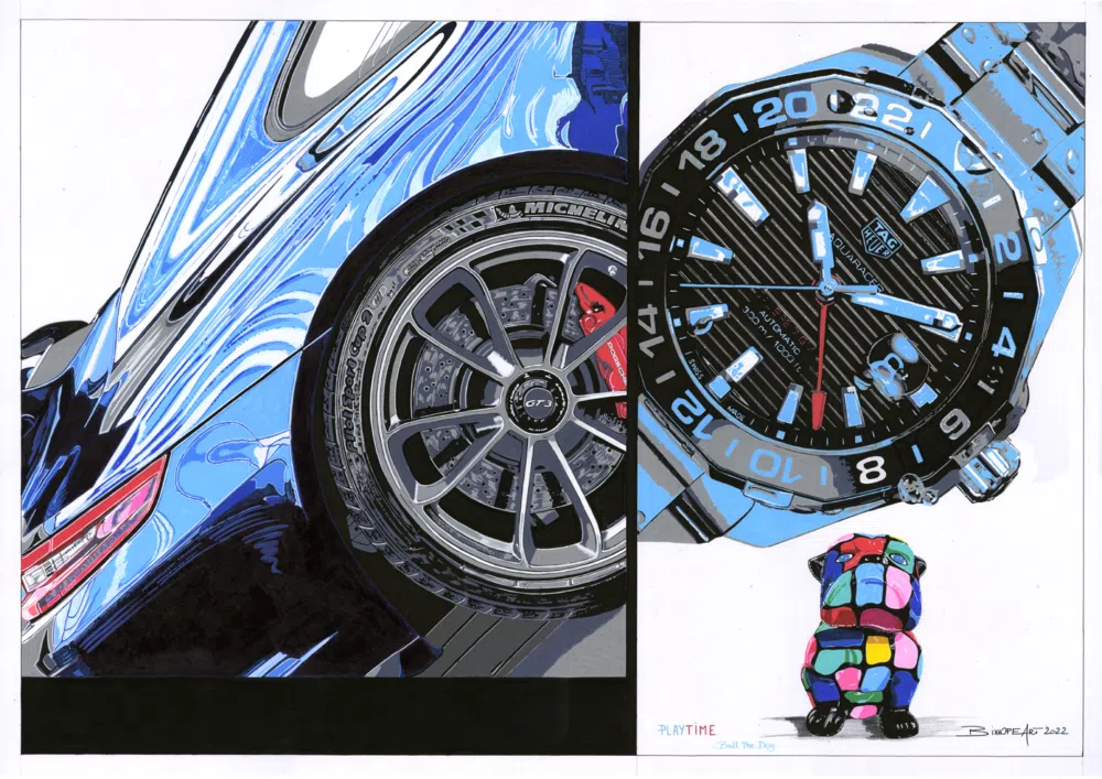 « PLAYTIME » PORSCHE 911 GT3 & TAG HEUER AQUARACER